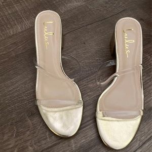 Lulus Gold Mules